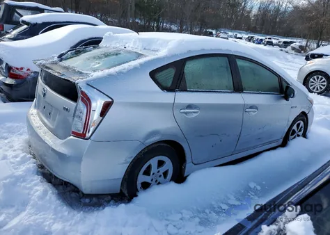 2013 Toyota Prius из США, поврежденный, VIN JTDKN3DU7D5608485